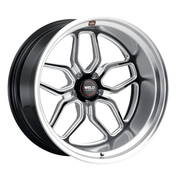 WELD RACING S10720573625 Weld Racing 22x10.5 Laguna Wheel with Machined Lip and Black Finish, Part S10720573625