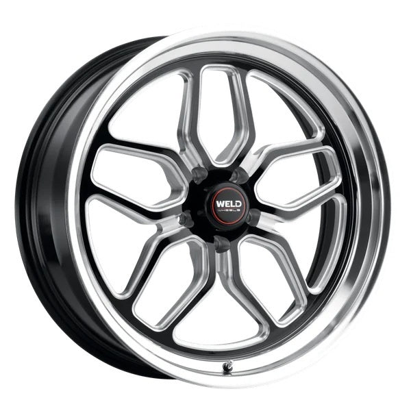 WELD RACING S10728573500 Weld Racing 22x8.5 Laguna Wheel with Machined Lip and Black Finish