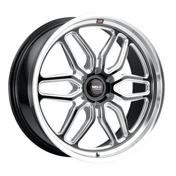 WELD RACING S10920584P32 Weld Racing 22x10.5 Laguna 6 Wheel - 6x5.50 Bolt Pattern, 7.000 Backspace, Aluminum Black Machined Center and Lip