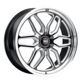 WELD RACING S10929589P25 Weld Racing 22x9.5 Laguna 6 Wheel with Machined Lip and Black Finish