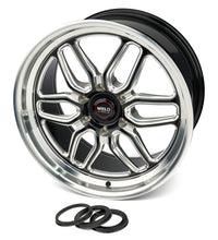 Load image into Gallery viewer, WELD RACING S15300084P38 Weld Racing 20x10 Laguna 6 Drag Wheel - Black Paint with Machined Center and Lip