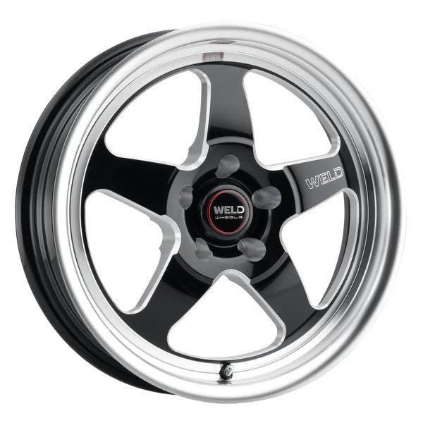WELD RACING S15570067P49 Weld Racing 17x10 Ventura Drag Wheel with 5x4.50 Bolt Pattern and Machined Lip