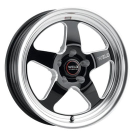 WELD RACING S15570067P49 Weld Racing 17x10 Ventura Drag Wheel with 5x4.50 Bolt Pattern and Machined Lip