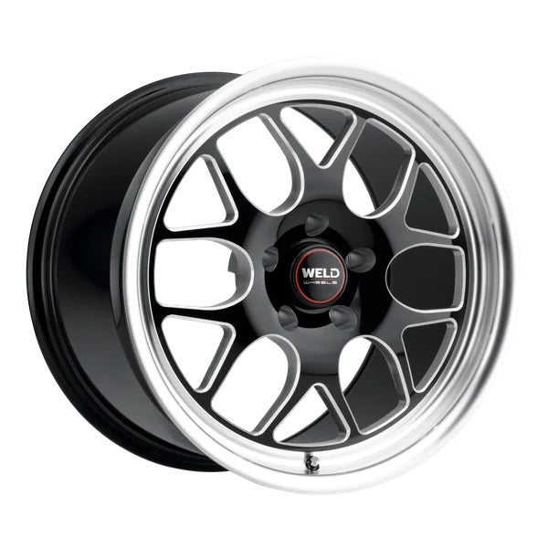WELD RACING S16070089P42 Weld Racing Solana Drag 17x10 Wheel - 6x135 Bolt Pattern, Black Machined Center