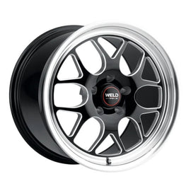 WELD RACING S16070089P42 Weld Racing Solana Drag 17x10 Wheel - 6x135 Bolt Pattern, Black Machined Center