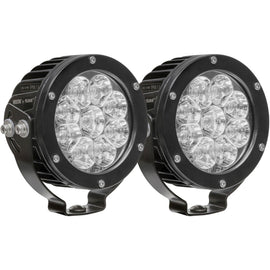 WESTIN 09-12007B-PR Axis LED Auxiliary Light Round Flood Pattern Pair