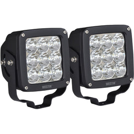 WESTIN 09-12219B-PR Axis LED Auxiliary Light SquareFlood Pattern Pair