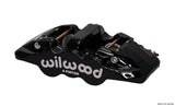 WILWOOD 120-13282-BK Wilwood Aero4 4-Piston Left-Hand Caliper for 1.25-Inch Rotor, Black - Part 120-13282-BK