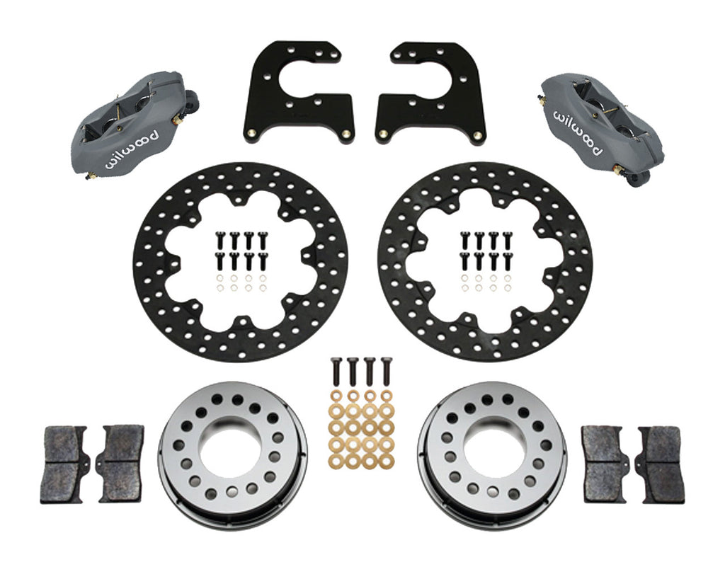 WILWOOD 140-0262-BD D/L Drag Rear Brake Kit Small Ford 2.66in