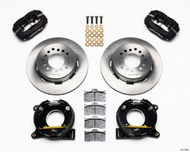 WILWOOD 140-10094 63-87 GM C10 P/U Rear Brake Kit Black Caliper