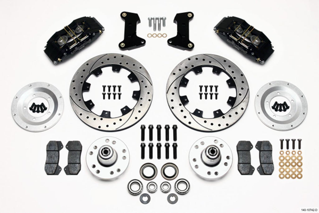 WILWOOD 140-10742-D Front Disc Brake Kit 74- 78 12.19in Drilled Rotor