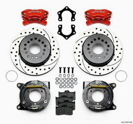 WILWOOD 140-10767-DR Rear Brake Kit Dynalite Mopar / Dana w/Park Brk