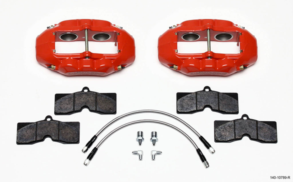WILWOOD 140-10789-R Front Brake Kit 65-82 Corvetee Red