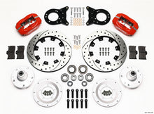 Load image into Gallery viewer, WILWOOD 140-11072-DR Front Disc Brake Kit Red HD 65-69 Mustang
