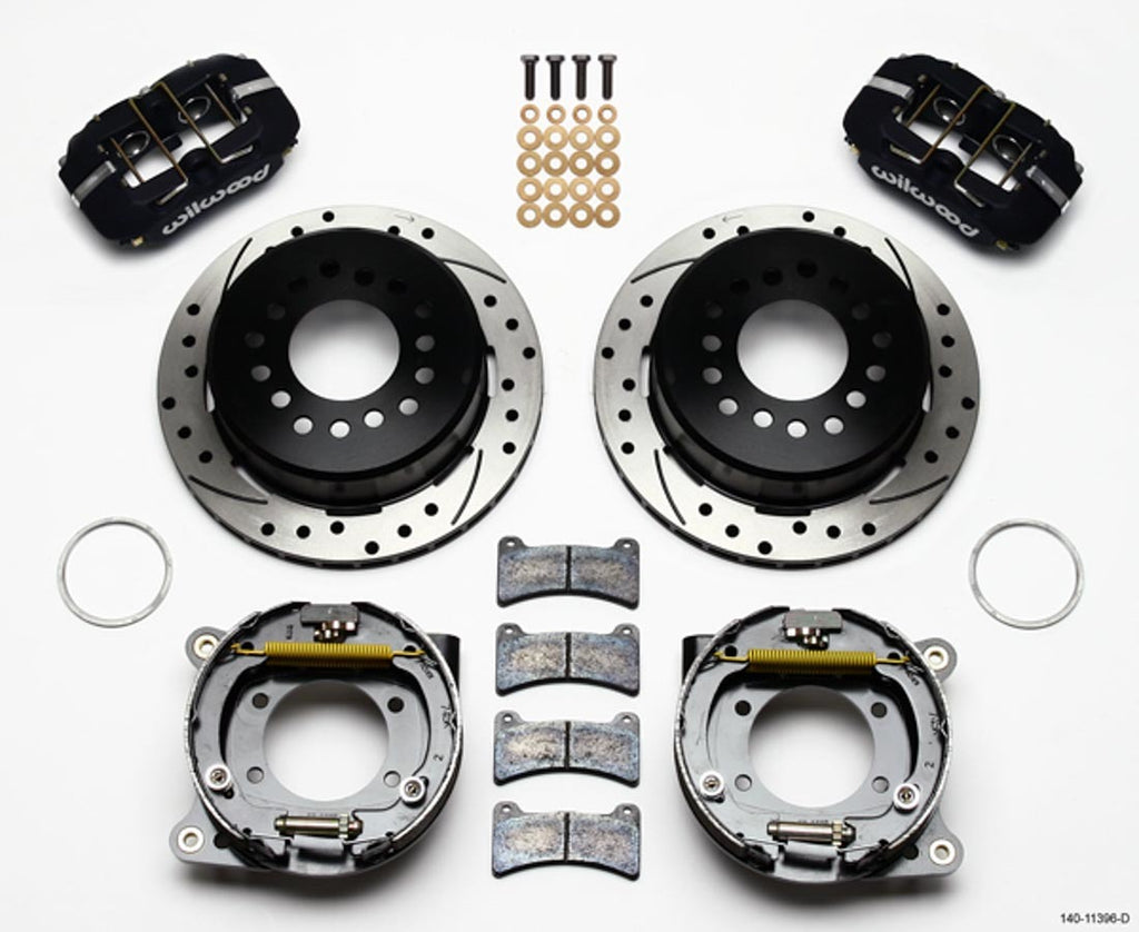 WILWOOD 140-11396-D Brake Kit Rear Disc/Drum Mustang 8.85
