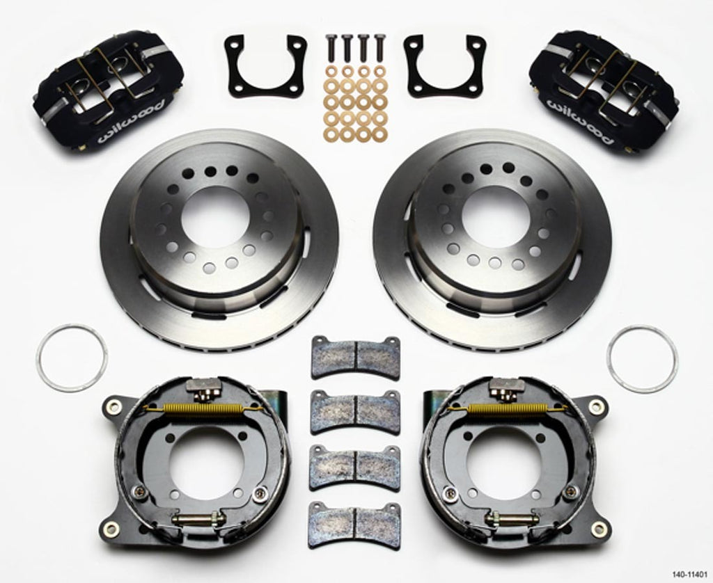WILWOOD 140-11401 Rear Disc Brake Kit w/ Park Brake 12 Bolt GM