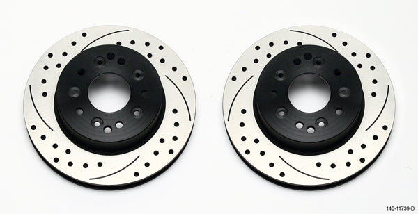 WILWOOD 140-11739-D Rotor Kit Rear C2 / C3 Corvette 1pc Rotor