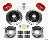 WILWOOD 140-11828-DR Rear Brake Kit 57-62 Corvette Red Caliper