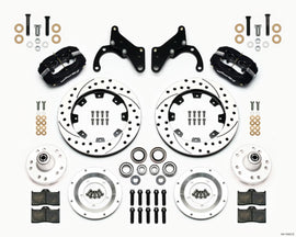 WILWOOD 140-12022-D Front Disc Brake Kit Blk 65-68 Impala Drum 12.19