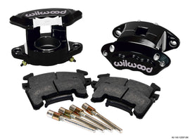 WILWOOD 140-12097-BK Front Caliper Kit D154/ Metric GM Blk Powdercoat