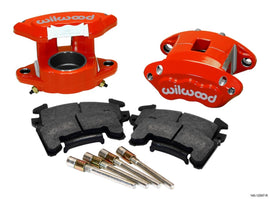 WILWOOD 140-12097-R Front Caliper Kit D154 / Metric GM Red w/Pads