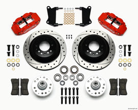 WILWOOD 140-12271-DR Front Disc Brake Kit Red 67-72 Camaro Nova 12.88