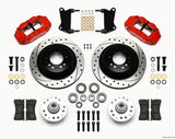 WILWOOD 140-12271-DR Front Disc Brake Kit Red 67-72 Camaro Nova 12.88