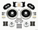 WILWOOD 140-12271-D Front Disc Brake Kit Blk 67-72 Camaro Nova 12.88