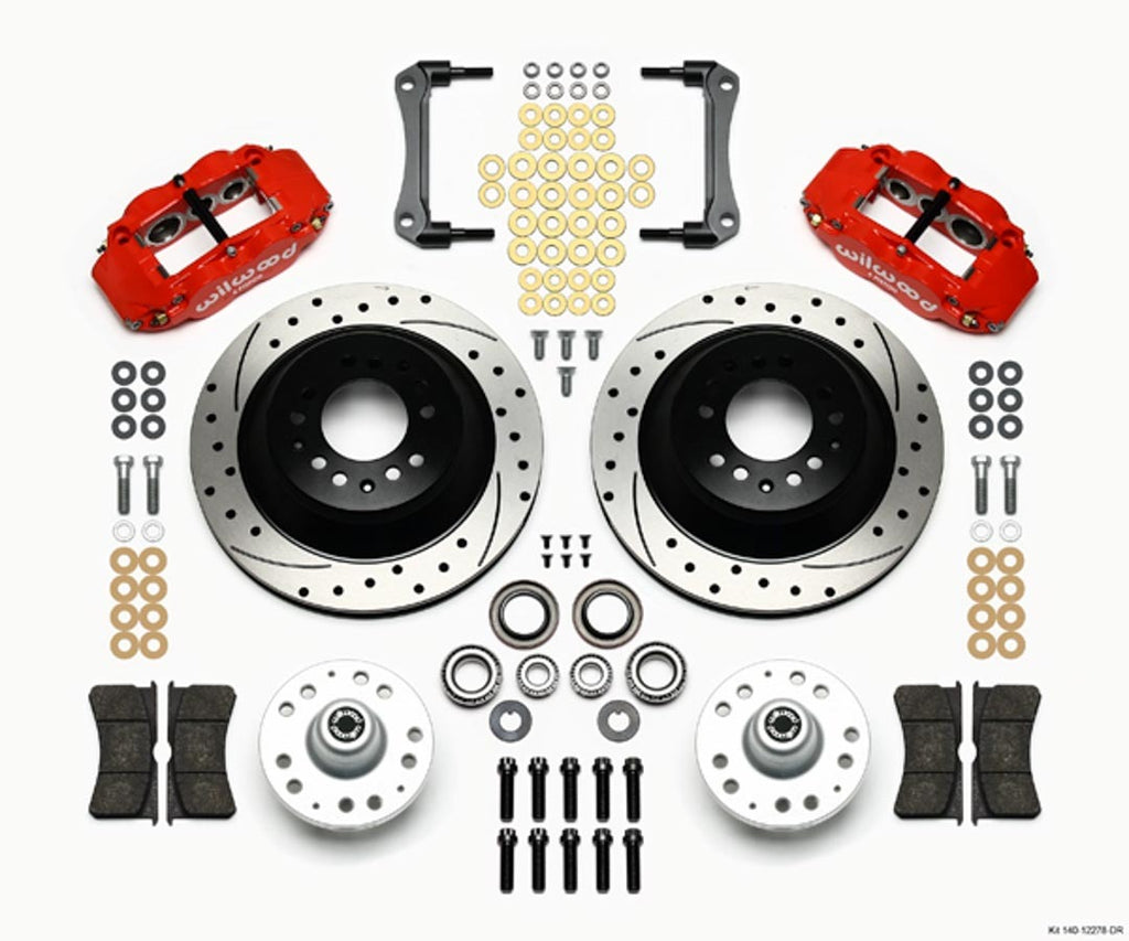 WILWOOD 140-12278-DR Front Disc Brake Kit Blk 70-78 Camaro/Nova 12.88
