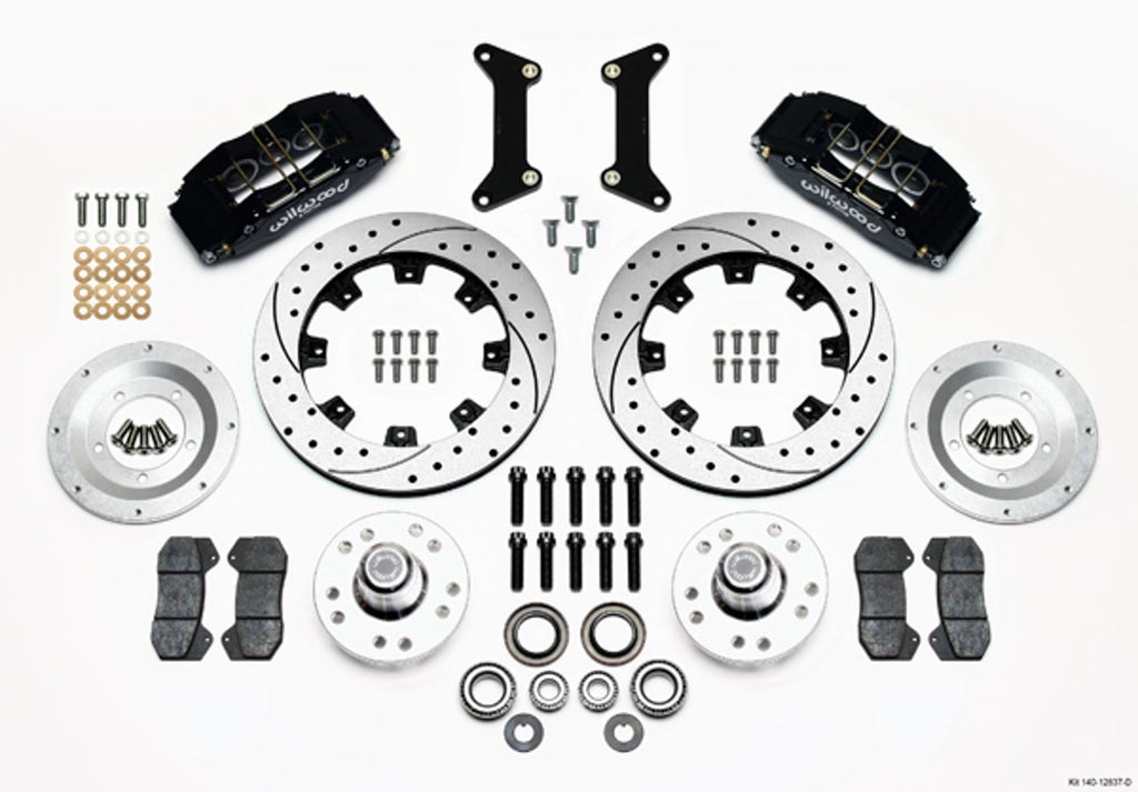 WILWOOD 140-12837-D Front Brake Kit 80-87 GM G-Body 6 Piston Caliper