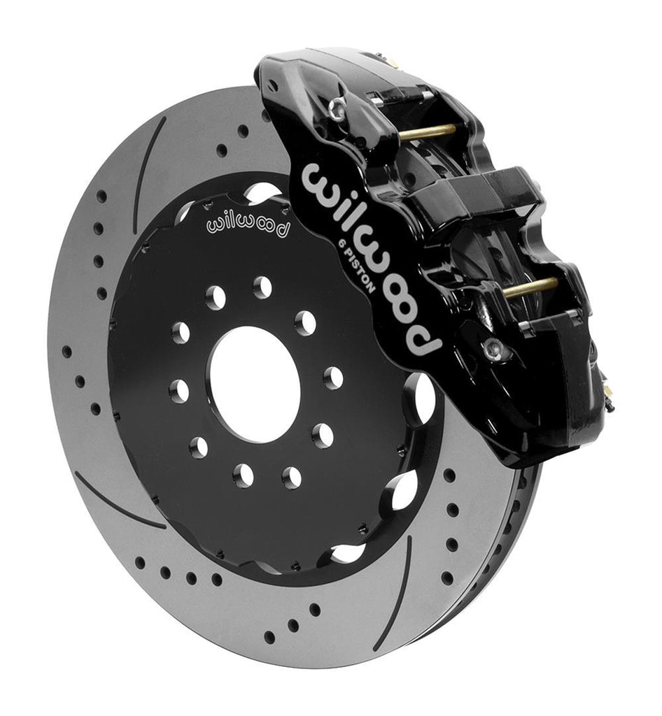 WILWOOD 140-15705-D Front Disc Brake Kit Blk 97-13 Vette 14.00 Aero6