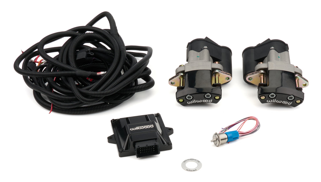 WILWOOD 140-15979-BK Wilwood 140-15979-BK Rear Electronic Parking Brake Kit with Aluminum Caliper and Wiring Harness