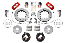 WILWOOD 140-17009-DR Brake Kit Rear Corvetee C8 Aerolite 4R Drilled
