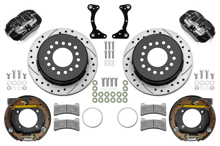 WILWOOD 140-17120-D Brake Kit Rear Black FDP Drilled 11in GM G Body