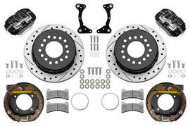 WILWOOD 140-17120-D Brake Kit Rear Black FDP Drilled 11in GM G Body