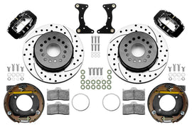 WILWOOD 140-17121-D Brake Kit Rear Black FDL Drilled 12in GM G Body