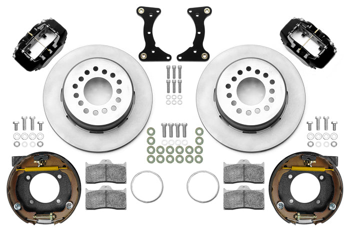 WILWOOD 140-17121 Brake Kit Rear Black FDL Plain 12in GM G Body