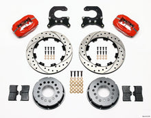 Load image into Gallery viewer, WILWOOD 140-2112-DR Brake Kit Rear Chevy 12- Bolt Billet Caliper Red