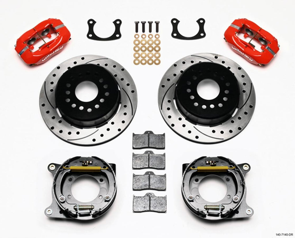 WILWOOD 140-7140-DR Big Ford New Style 2.50 Offset Drilled / Red