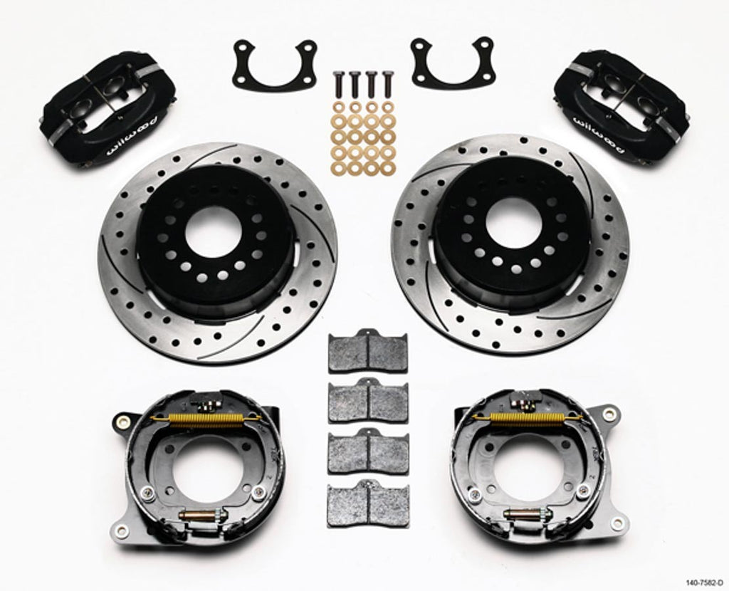 WILWOOD 140-7582-D Wilwood 140-7582-D Big Ford Rear Brake Kit with 2.36-Inch Offset, Black
