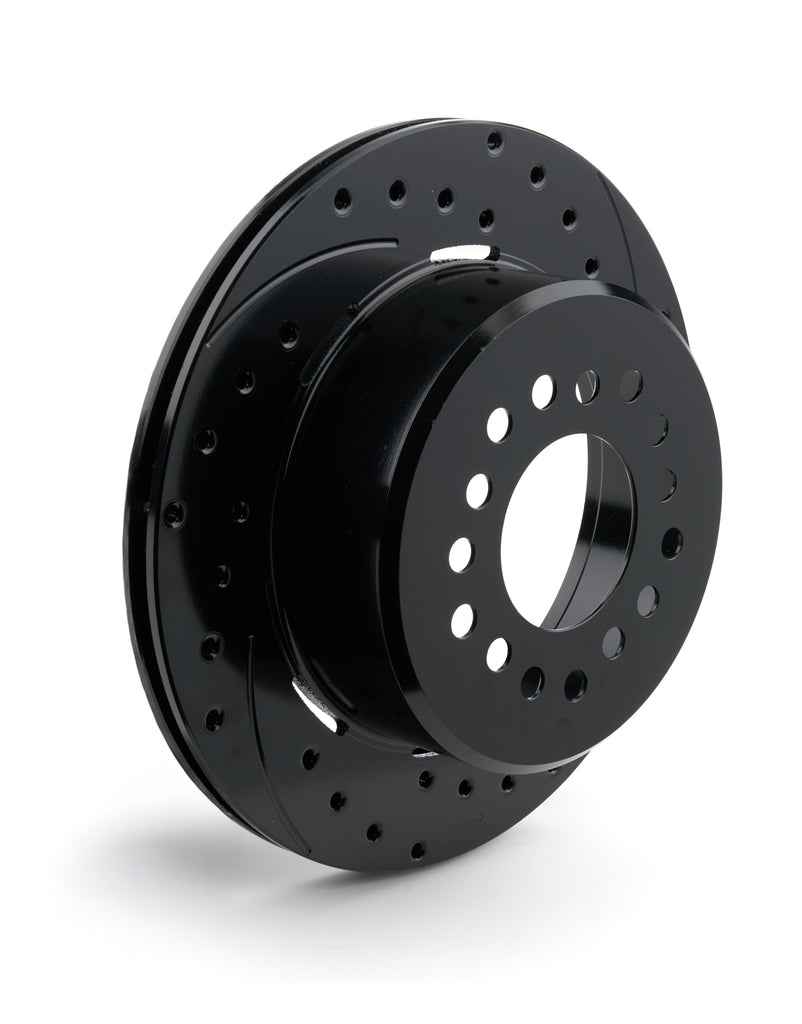 WILWOOD 160-9815-BK Wilwood 160-9815-BK Rear Drilled and Slotted Brake Rotor for 5-Lug Vehicles