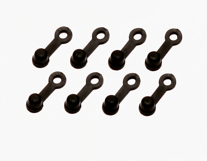 WILWOOD 220-12487 Wilwood 220-12487 Brake Bleeder Dust Caps, Press-On Rubber, Black, 1/4-28, Set of 8