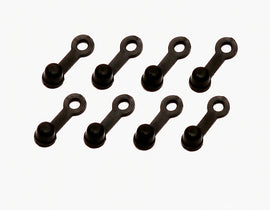 WILWOOD 220-12487 Wilwood 220-12487 Brake Bleeder Dust Caps, Press-On Rubber, Black, 1/4-28, Set of 8
