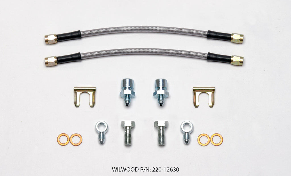 WILWOOD 220-12630 Flexline Kit D154 10in x 3/8-24 IF 10mm Banjo