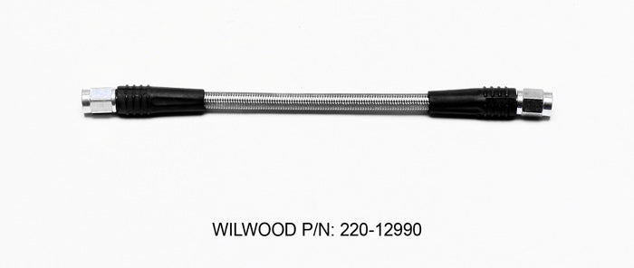 WILWOOD 220-12990 Wilwood 220-12990 Flexline -3 AN Female-to-Female Braided Stainless Steel PTFE Hose Assembly
