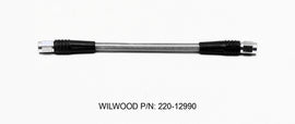 WILWOOD 220-12990 Wilwood 220-12990 Flexline -3 AN Female-to-Female Braided Stainless Steel PTFE Hose Assembly