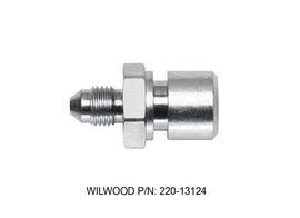 WILWOOD 220-13124 Wilwood 220-13124 Straight Adapter Fitting, 3 AN Male to 3/8-24 Inverted Flare Female