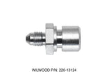 WILWOOD 220-13124 Wilwood 220-13124 Straight Adapter Fitting, 3 AN Male to 3/8-24 Inverted Flare Female