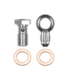 WILWOOD 220-14431 Wilwood 220-14431 Banjo Bolt Adapter Kit, 3 AN Male to 10 mm x 1.0 Banjo