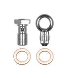 WILWOOD 220-14431 Wilwood 220-14431 Banjo Bolt Adapter Kit, 3 AN Male to 10 mm x 1.0 Banjo